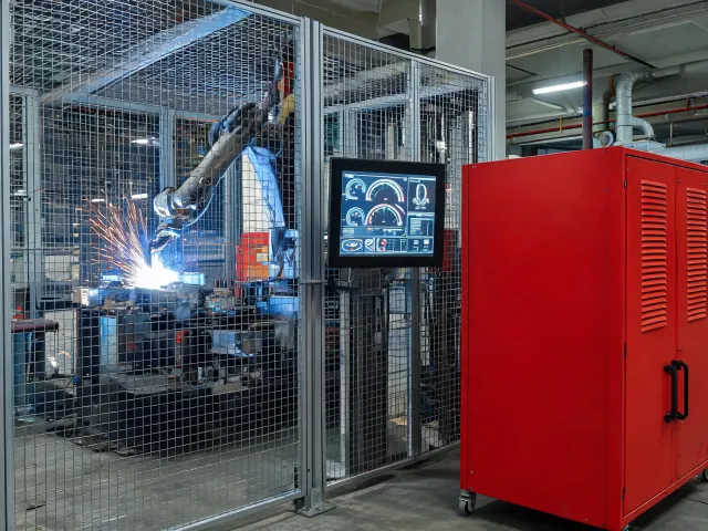 Robotic welding line monitoring